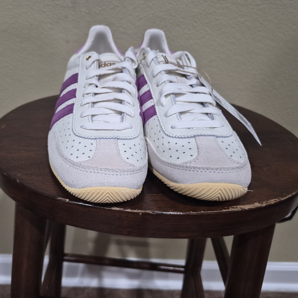 Adidas Japan Women's White and Purple Sneakers Size 10